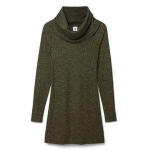 Cabi Style 4016 Olive Green Solace Cowl Neck Pullover Dress - like new!
